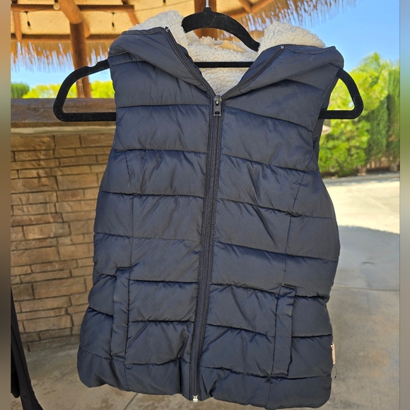 Hollister Navy Blue Puffer Jacket - Picture 1 of 2